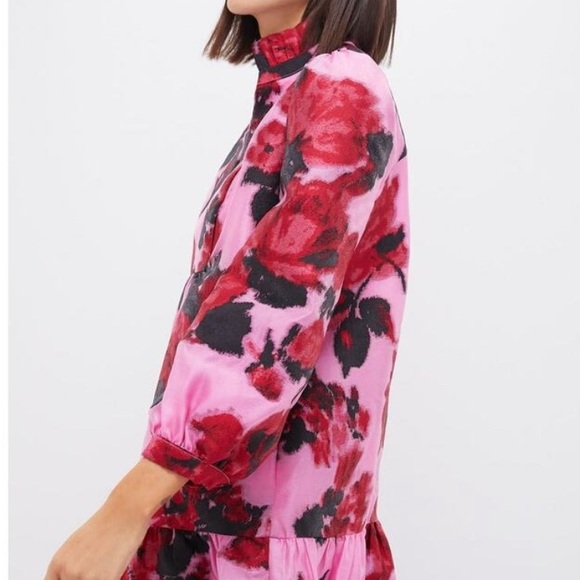 ✅FIRM PRICE. Tuckernuck cerise Blossom  Pink and Red Floral Dress. - Picture 11 of 11